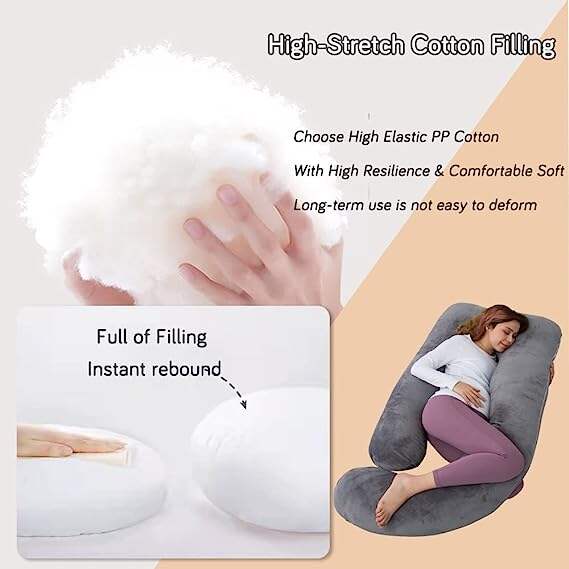 Pregnancy Pillows for Sleeping Maternity Pillow for Pregnant Women U Shaped Side Sleeper Pregnancy Pillow 59'' Full Pregnant manufacture