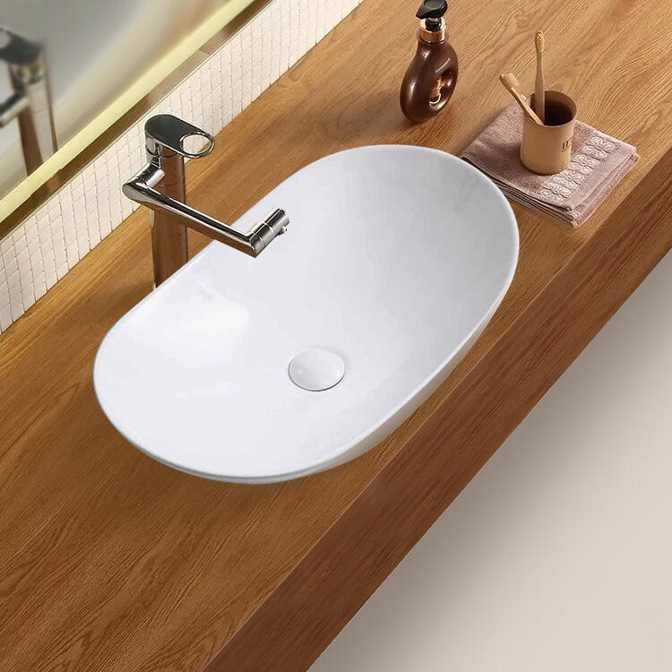 China Sanitary Ware Sink Lavabo Ceramic Washbasin Bathroom Sink Countertop white Wash Basin details