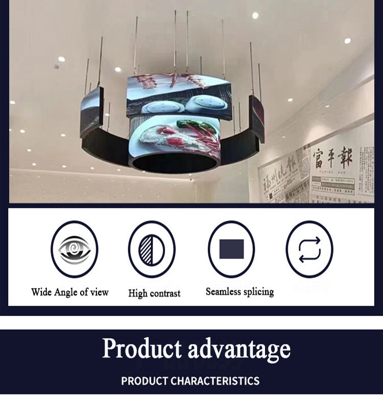 Indoor Curved Soft Circle Flexible Led Pantalla Display Screen manufacture