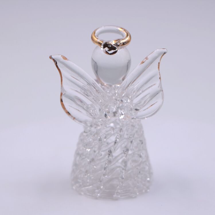 Custom Hand Blown Glass Fairy Angel Figurine Ornament details