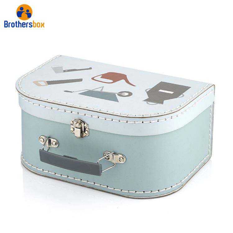 Mini Suitcase Storage Box / Custom Suitcase Gift Paper Box manufacture