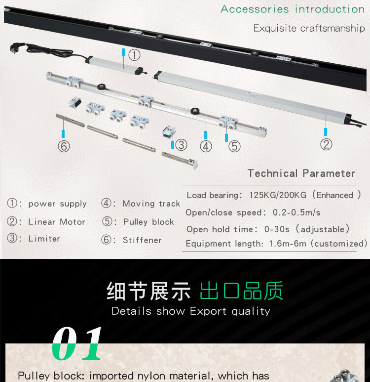 OREDY Automatic Maglev Door Sliding Door Automatic Door Opener Operator Machine  200kgs for hotel manufacture