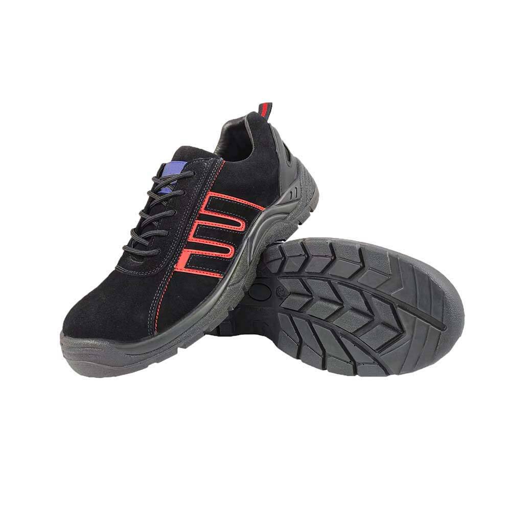 Good quality air hole suede leather composite toe men's hiking sport safety shoes footwear manufacture