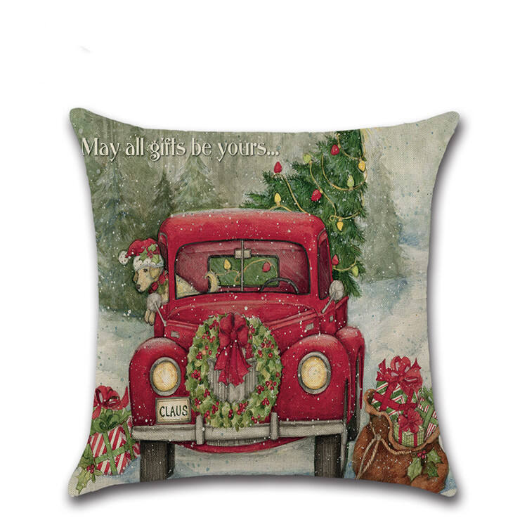 New design 45*45 cm square home decorative 2022 Christmas pillow cushion cover details