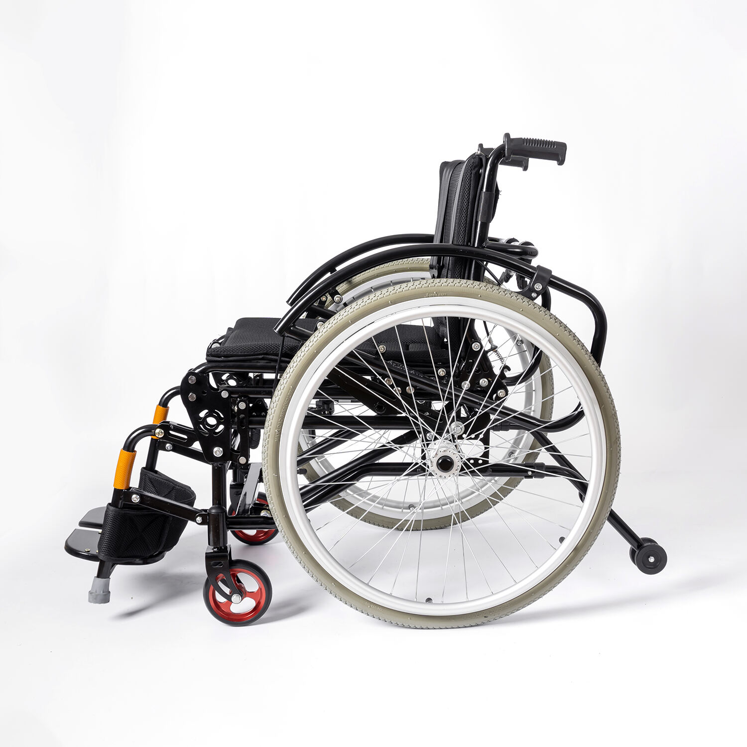 Cheap price foldable portable manual standing wheelchair can achieve self-help standing and perform rehabilitation exercises details