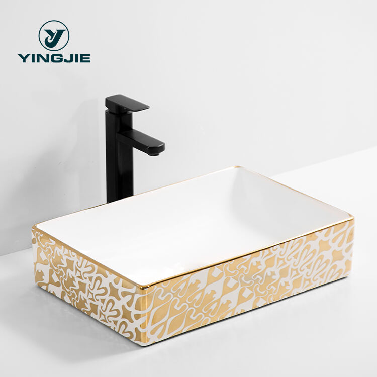 Fashion Ceramic above counter Vanity Basin Matte Black Marble Overmount Bathroom Sink manufacture