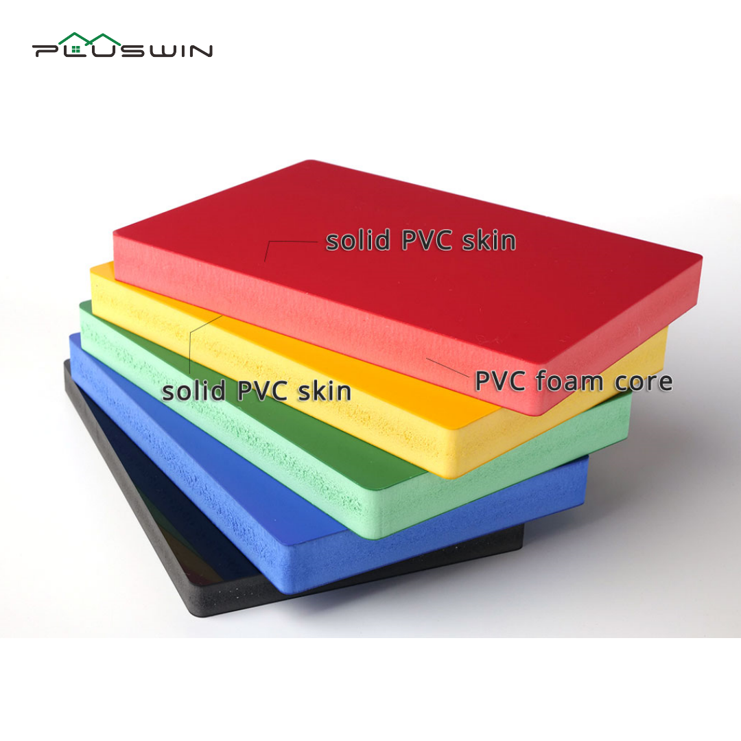 PREMIUM QUALITY COLORFUL PVC CO-EXTRUSION BOARD 3 LAYERS GLOSSY SURFACE supplier