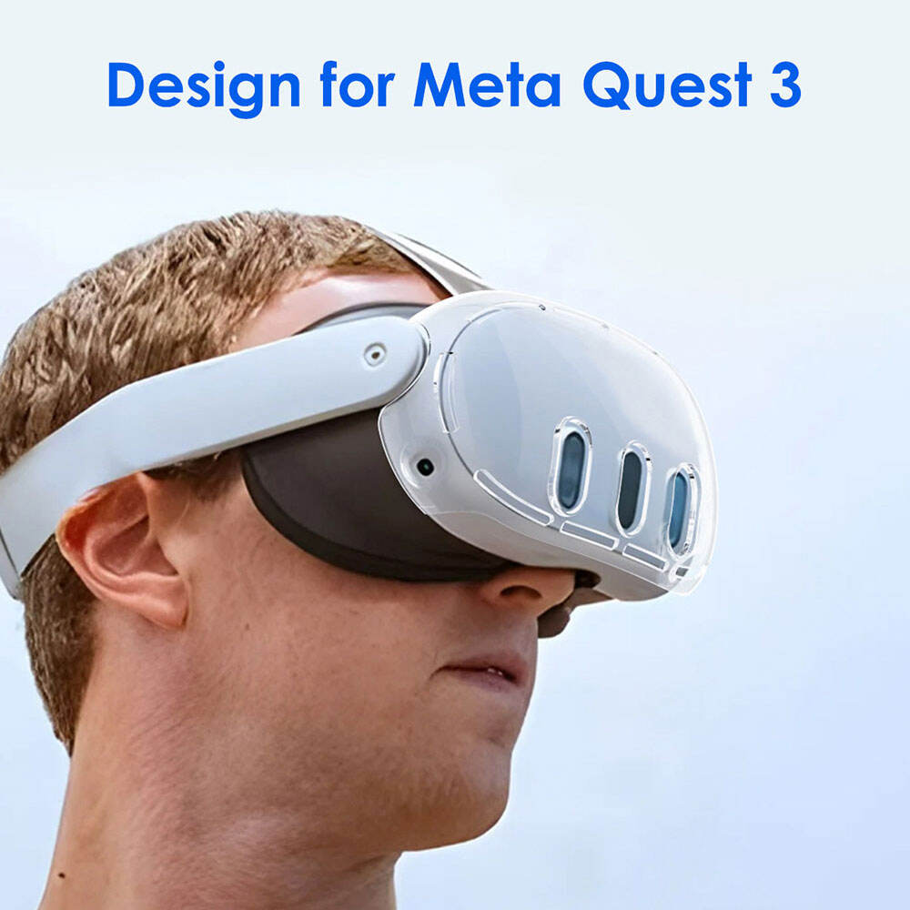 Transparent Clear Tpu Case Back Cover Silicone Soft Drop Proof For Meta Quest 3 Headset Headband supplier