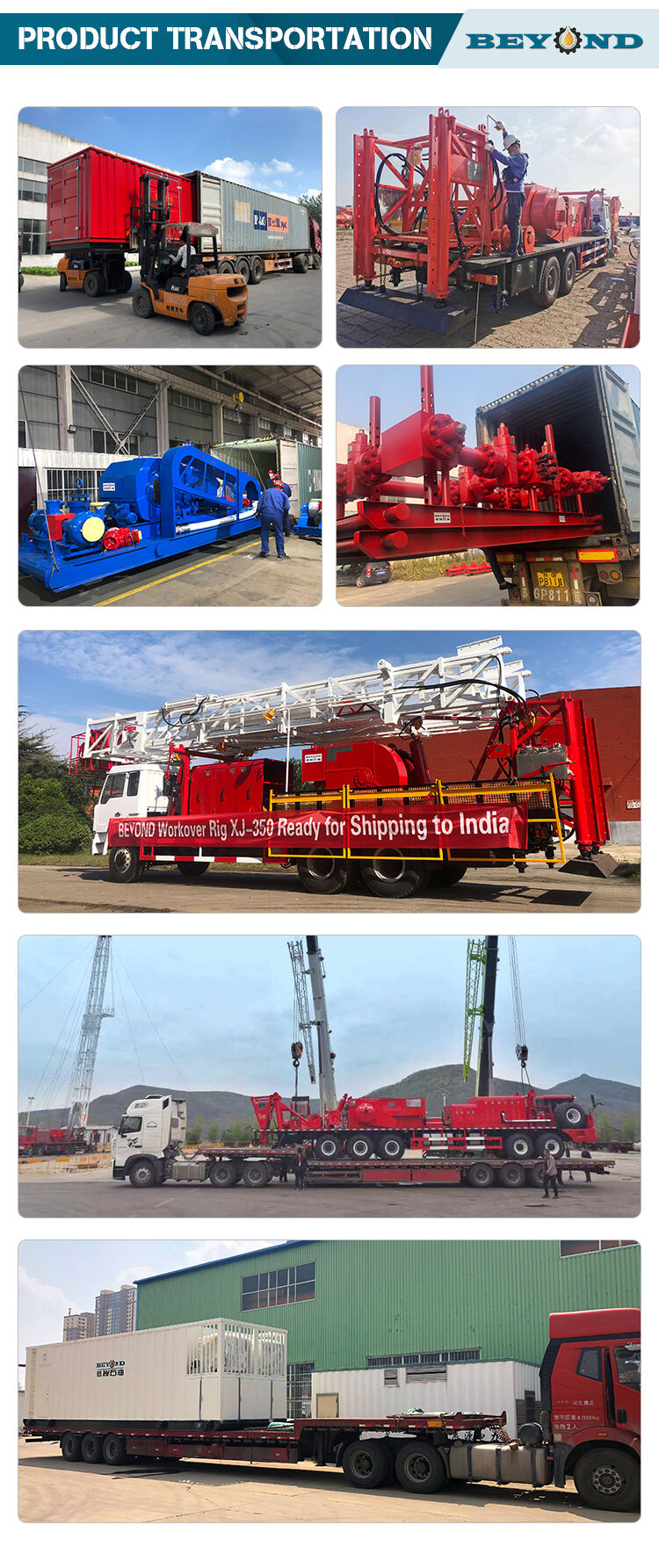 ZJ-70 2000HP Skid-mounted Drilling Rig For Oilfield workover rig oil well drilling rigs details