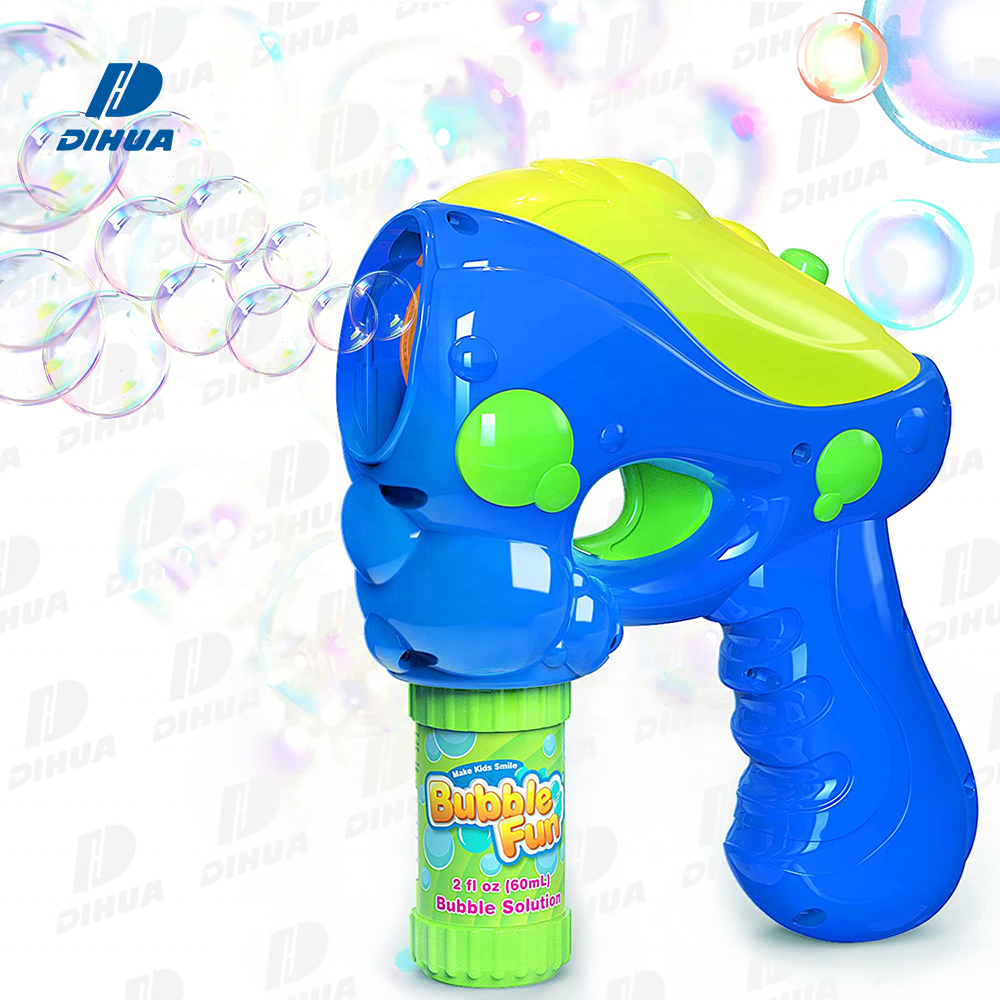 BUBBLE FUN - Kids Automatic Bubble Blower Maker Gun Toy with Two Bubble Modes Light Outdoors Activity Party Favor
