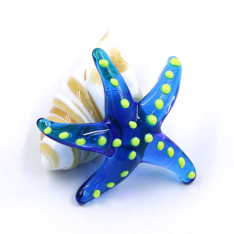 Borosilicate Sea Snail Glass Animal Figurine Hermit Crab Craft Assorted Hand Blown Manufacturers supplier