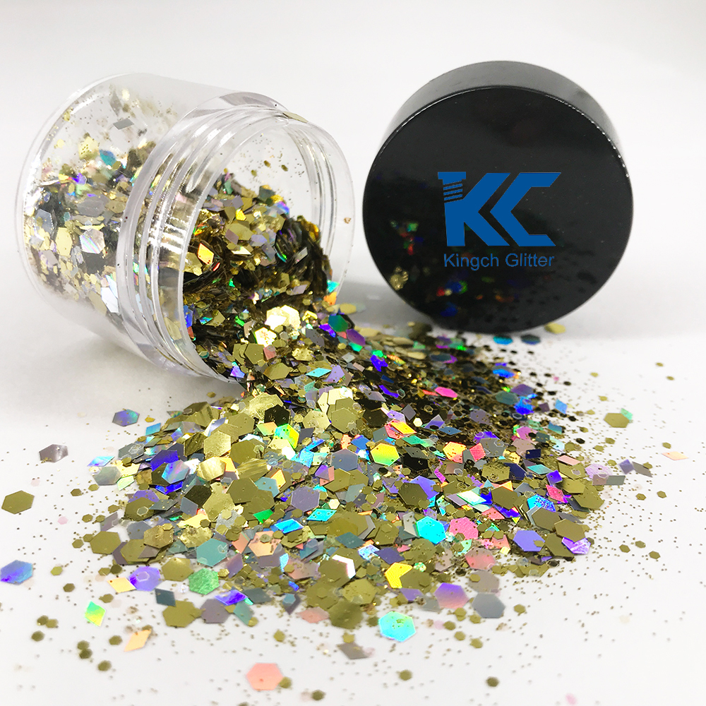 High quality solvent resistant chunky glitter for walls for Cosmetics&Crafts factory