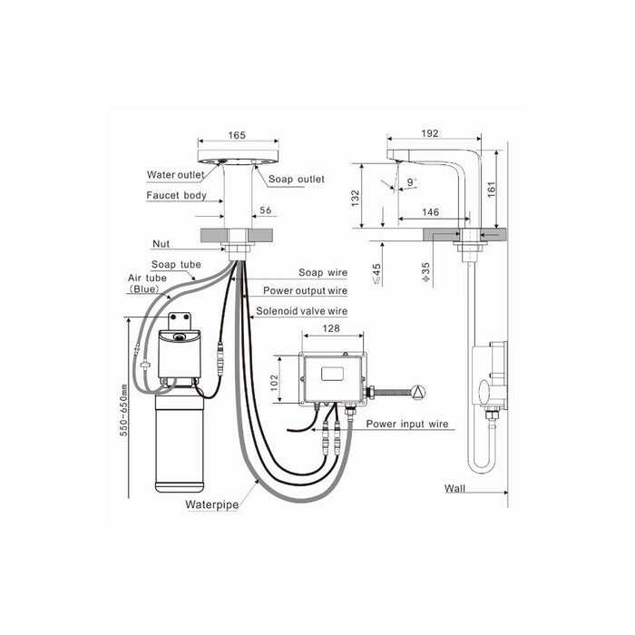 Automatic Sensor Tap with Integrated Soap Dispenser 2 in 1 Washroom Basin Sink Faucet factory