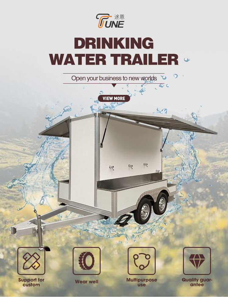 TUNE  Drinking Water Vehicle Commercial Mobile water Cart Trailer With Drinking Water Function supplier