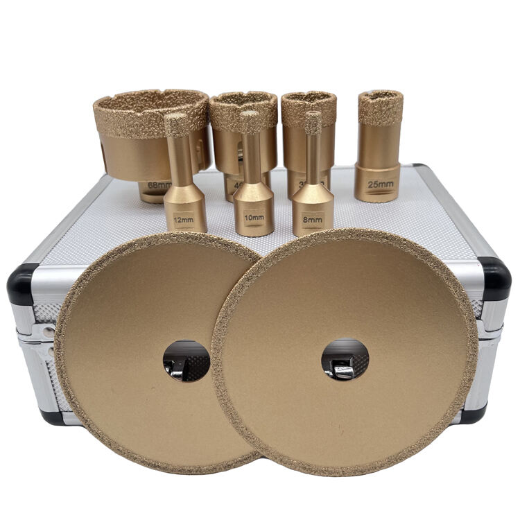 GuHua European Quality Porcelain Cutting Disc Hole Saw Set Diamond Crown Core Drill Bit Hole Saw Set For Tile Marble Glass manufacture