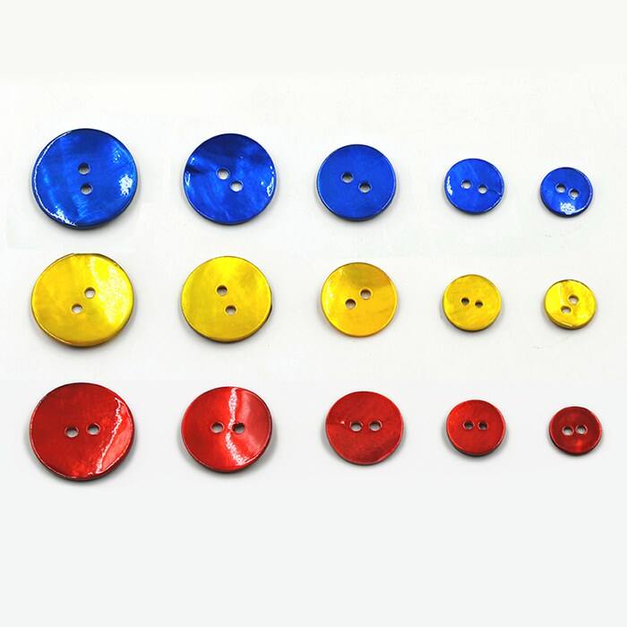 New style 2 holes colorful akoya shell buttons