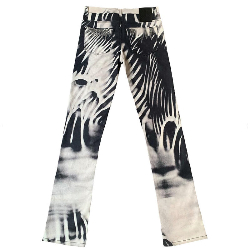 DiZNEW Wholesales Fashion All Over Printing men denim pants jeans supplier