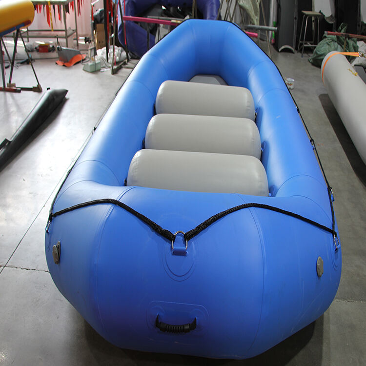 Inflatable Raft 410 380 1.2 PVC Low Price Pontoon Boat Rubber Pack Raft Boat details