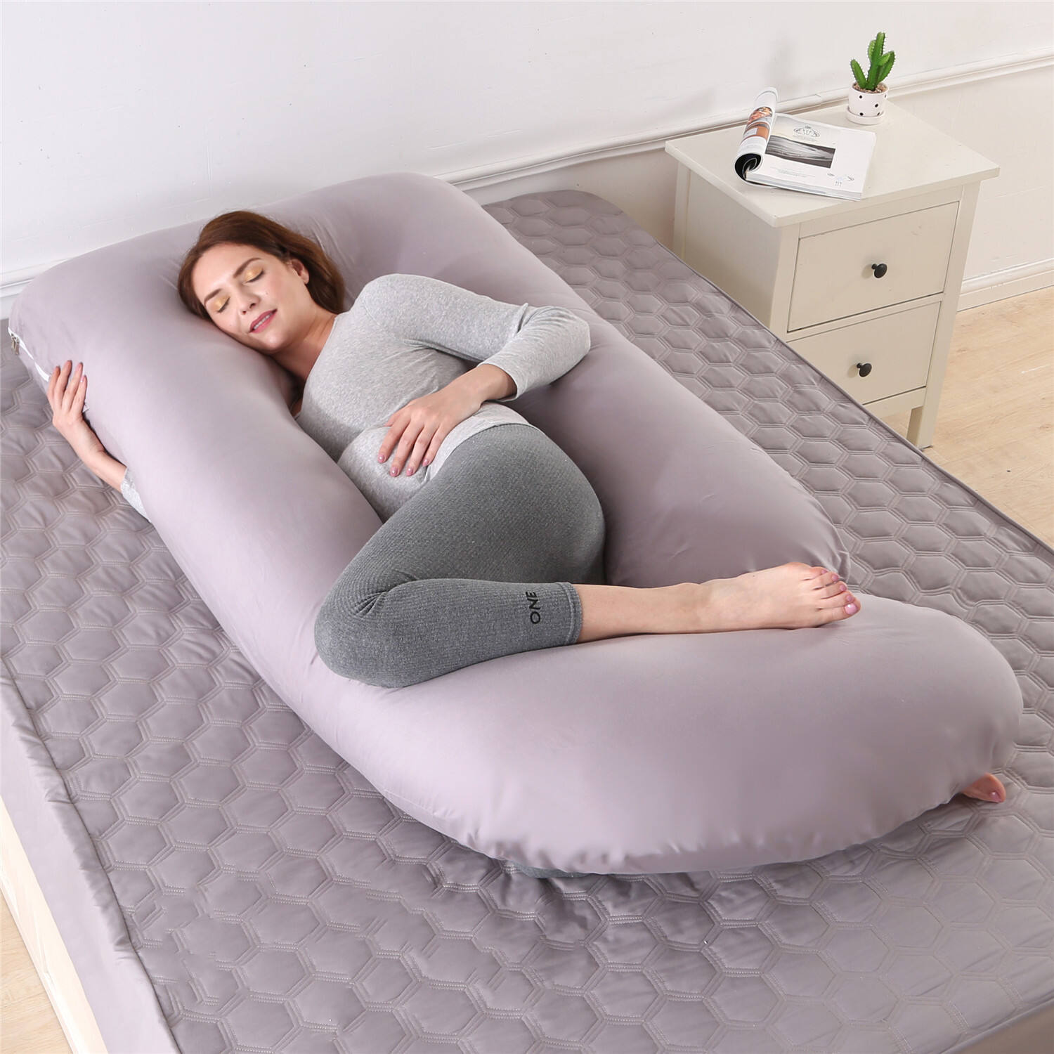 Pregnancy Pillows for Sleeping Maternity Pillow for Pregnant Women U Shaped Side Sleeper Pregnancy Pillow 59'' Full Pregnant supplier