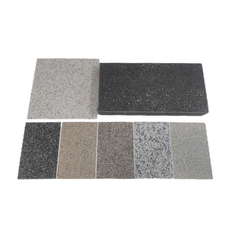 Justone Professional Vendor High Quality Silver Shine Slate Stone Thin Flexible Fabric Fleece Veneer Sheet Available tile supplier
