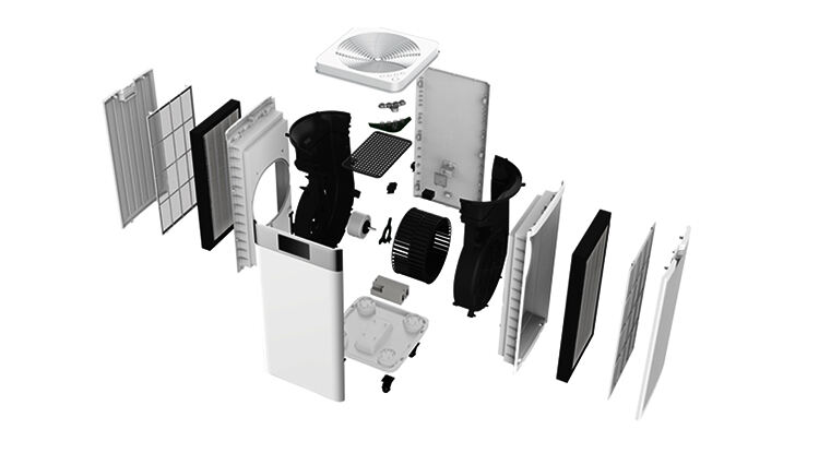 KJ600F 800F 1000F-A03 Home Office Smart Air Purifier CADR600-900 details