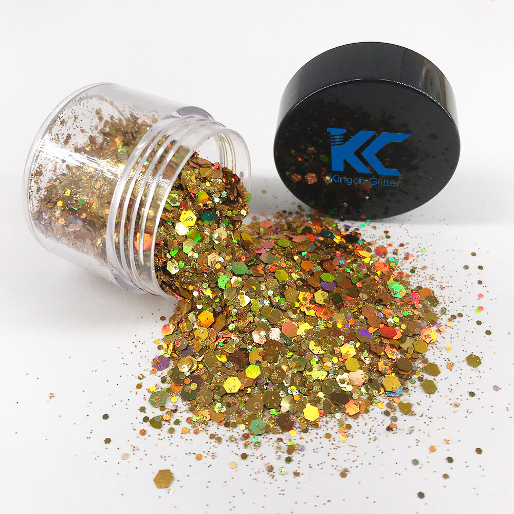 Red Colors Glitter Festival Face Chunky Glitter Party Make Up Bulk Cosmetic Glitters manufacture