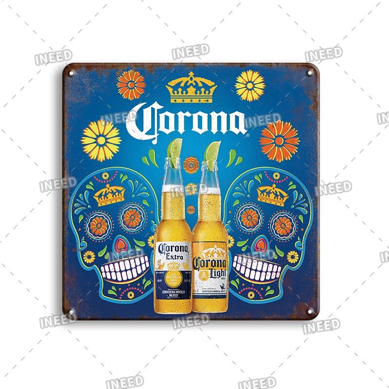 Atacado 30*30cm vintage metal estanho sinais decoração bar pub carro cartaz de metal personalizado vintage metal sinais estanho detalhes