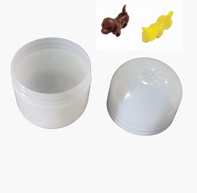 2024 new animal plastic mini capsule equipped pet toys mini dog toys customized plastic capsule toys factory