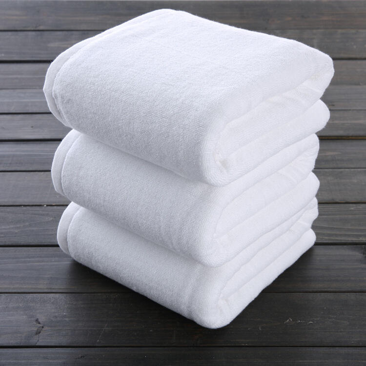 100% cotton towel 5-star luxury popular modern white hotel bath towel set