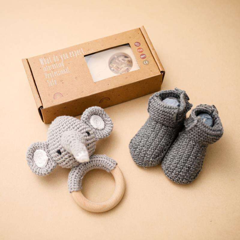 Hot Sales new diy Custom New born Baby Shower Gift Set newborn Baby Rattle Toy Bath Set Gift Box Sets for Babies supplier