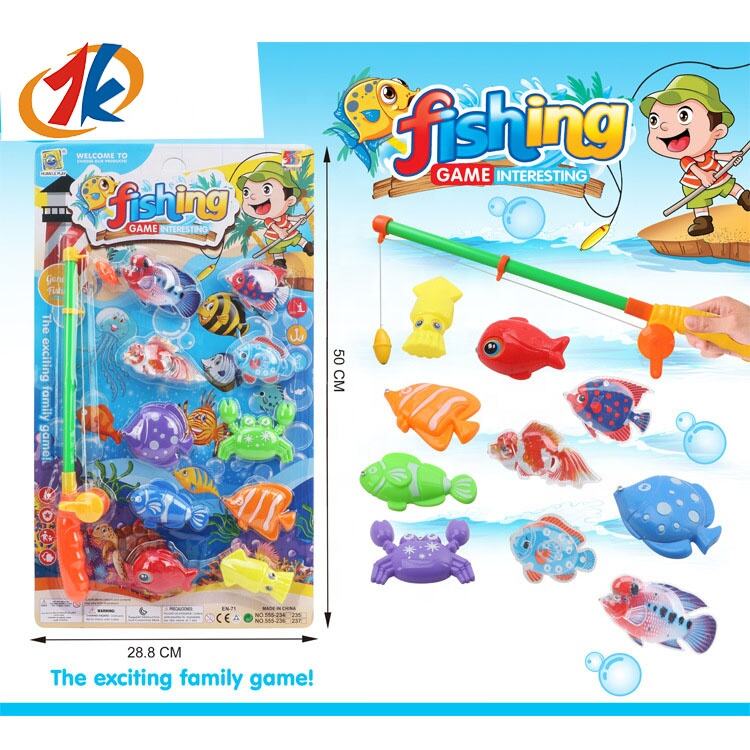 2024 new game set promotion gift classic kids mini ocean animal toys fishing suit set toys supplier