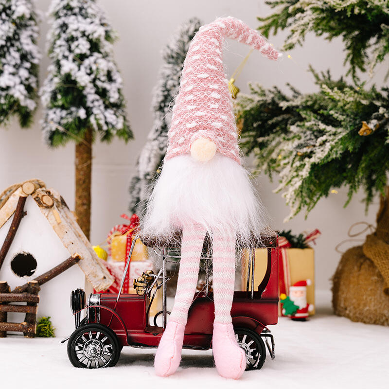 Gnome Christmas Plush Gnomes Gonk Christmas Santa With Long Legs Desktop Ornament details