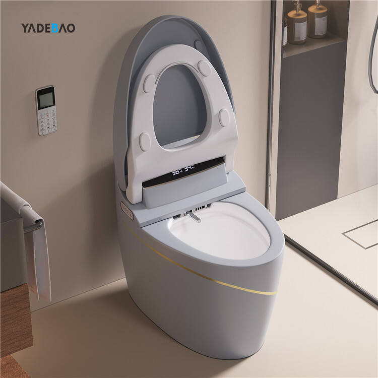 Wholesale Automatic Electronic Closestool Bathroom Intelligent One Piece Sanitary Ware Toilet Smart Bidet Toilet manufacture