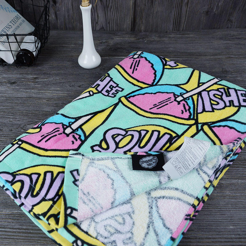 Custom 100% cotton bath towel personalized designer pattern printed beach towel factory