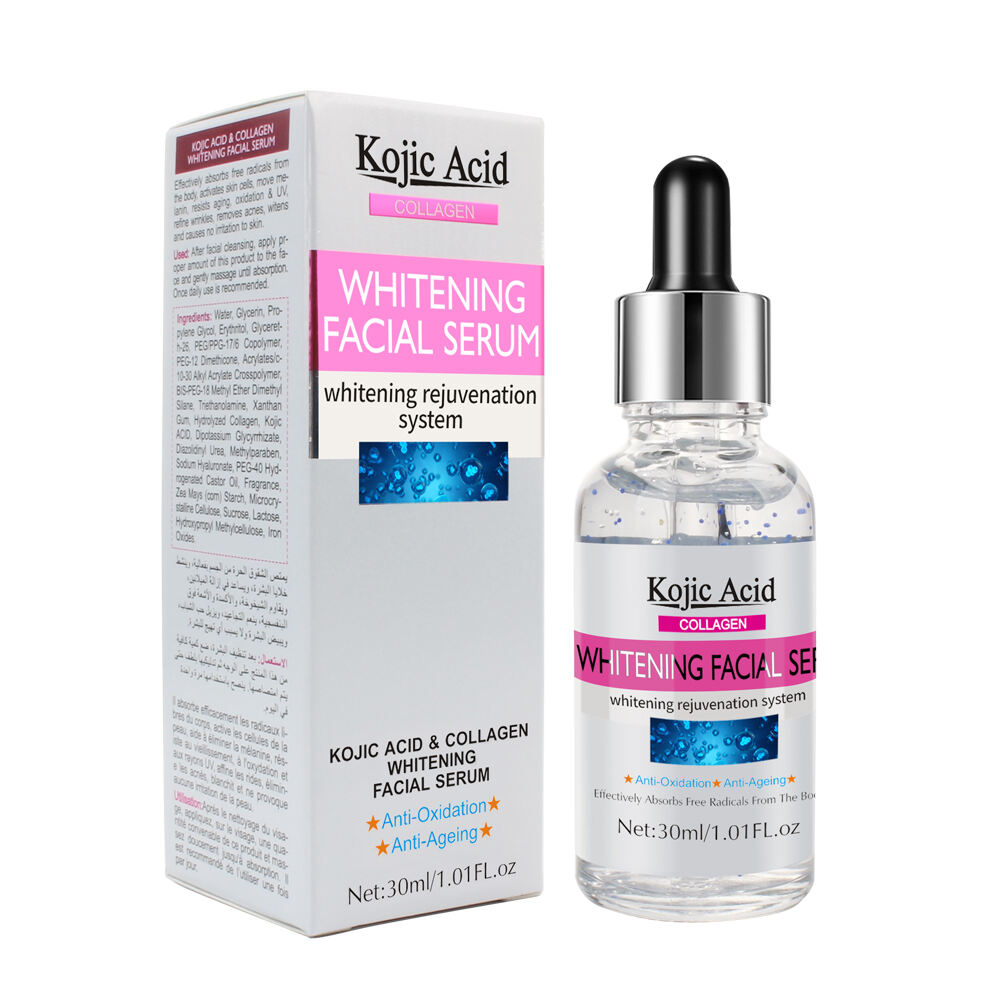 OEM Private Label Whitening Skin Care 30ml Collagen Anti-aging Kojic Acid Serum For Face