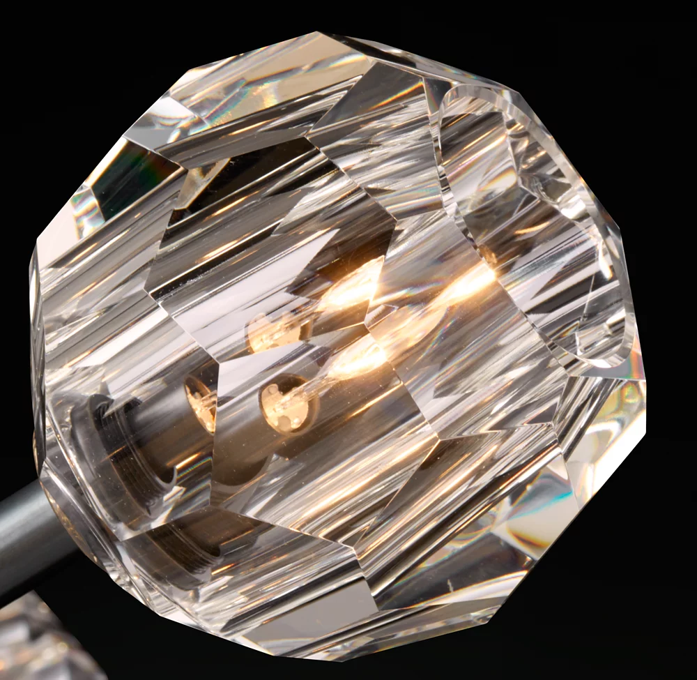 Living Room Background Villa Hotel Corridor Crystal Wall Light Copper Long Pole Bedroom Bedside Wall Lamp factory