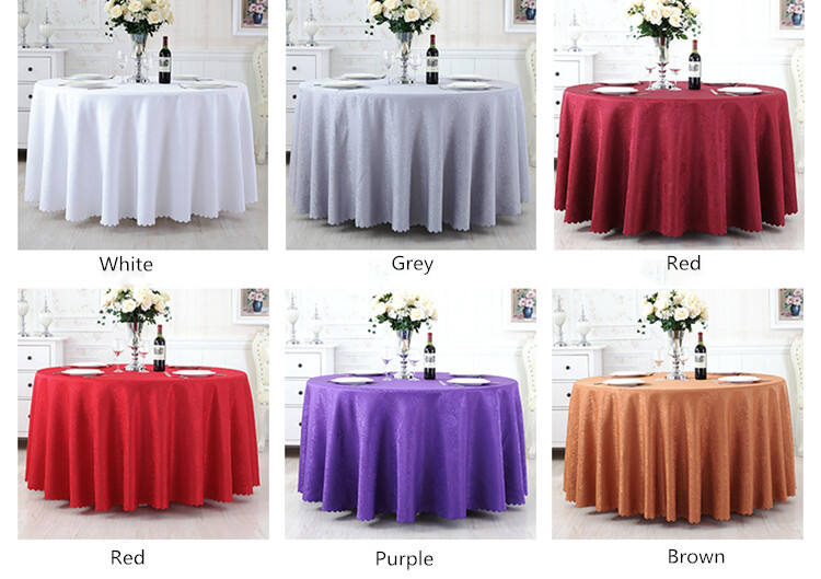 Cream color High quality luxury restaurants polyester table napkin and Table cloth