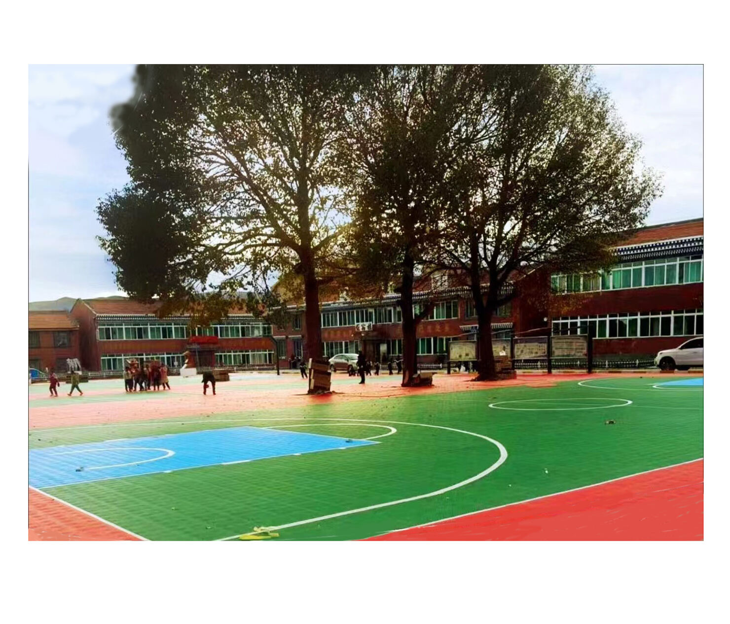 Outdoor&Indoor Multi-purpose  Sports Flooring Suspended Modular Sports Floor Tiles for Badminton Basketball Courts details