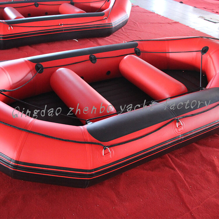 3.8m Whitewater Raft Self Bailing With Bottom Strengthened With Rubbing Plates Rafting Boats manufacture