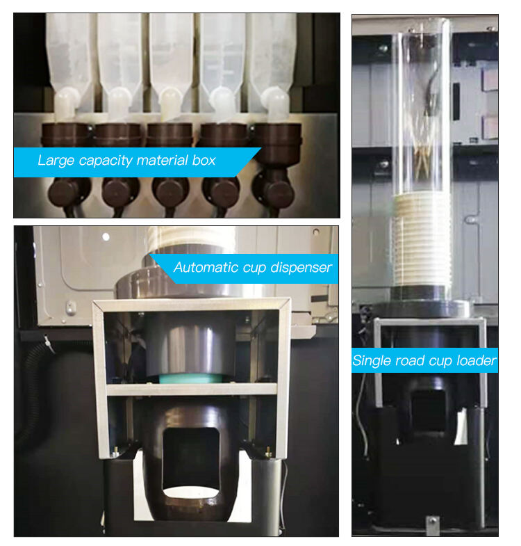 Intelligenter vollautomatischer Instant-Kaffeeautomat für heiße und kalte Getränke mit 32-Zoll-Touchscreen-Fabrik