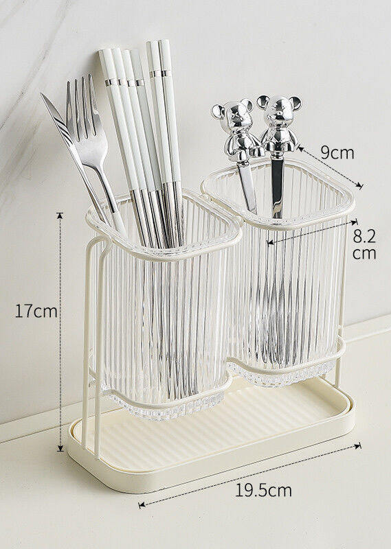 Transparent simple light luxury chopsticks drum wall hanging drain shelving chopsticks storage box kitchen manufacture