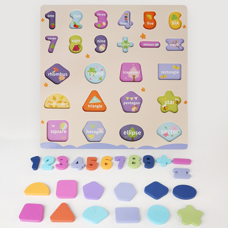 Hurtownia kształtów dla dzieci poznanie mecz drewniane puzzle 3d Montessori przedszkole edukacyjne zabawki edukacyjne dla dzieci chłopcy dziewczęta szczegóły