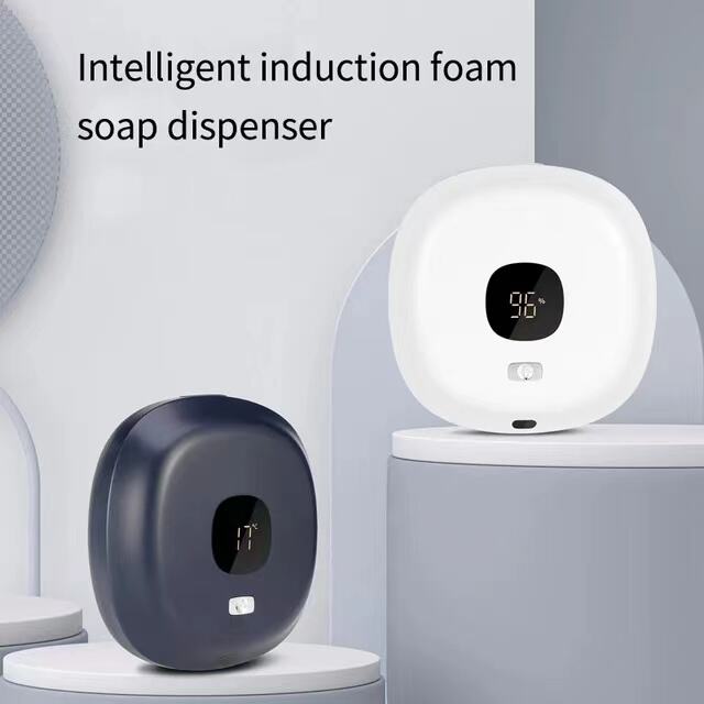 Multifunctional Wall Mounted Automatic Soap Dispenser Infrared Sensor LED Digital Display Foam Soap Dispenser USB Rechargeable factory