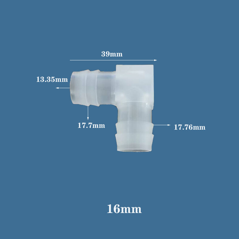 Type L Tube Connector Plastic Water Hose Connector various Elbow details