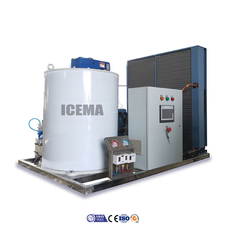 ICEMA Fully Automatic 20T Ice Flake Making Machine factory