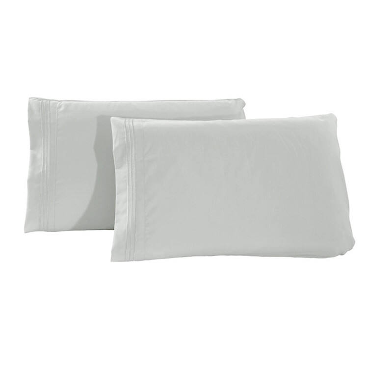 2pcs Black Friday Sale Manufacturers direct brushed solid embroidered pillowcase supplier