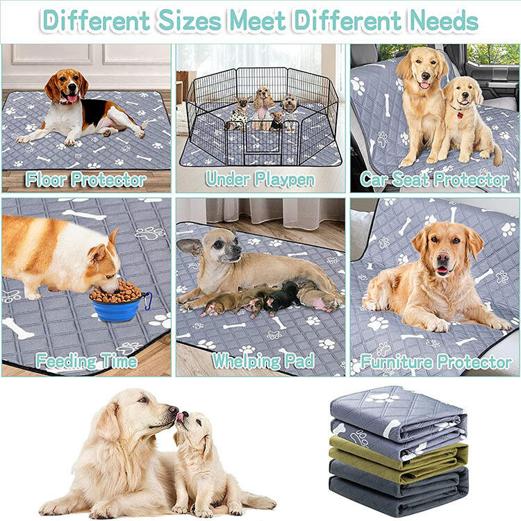 IVYPET Manufacture OEM anti-slip reusable changing pad Washable pet pee training mat supplier