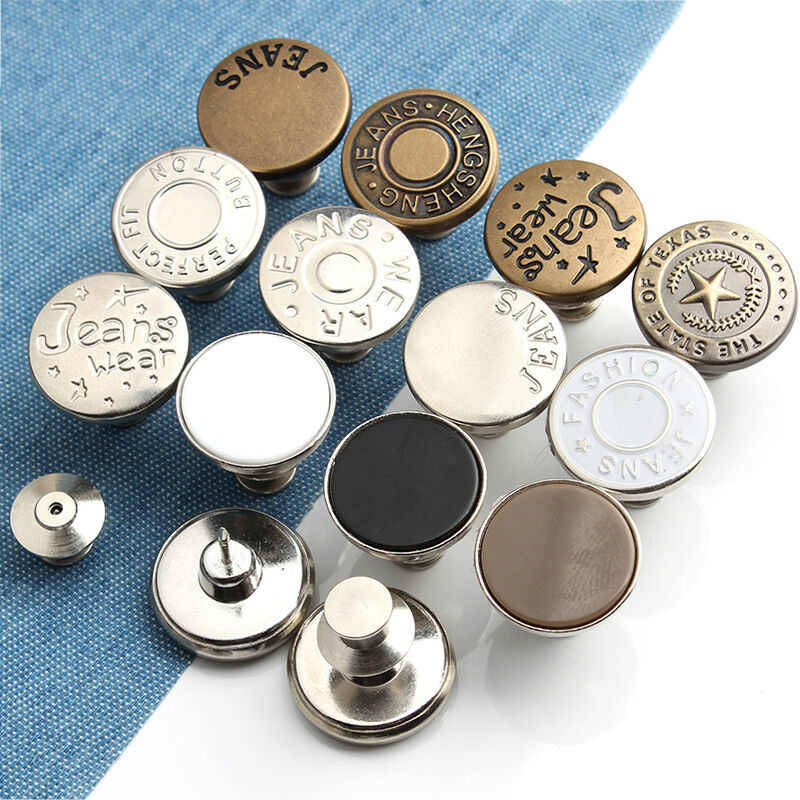 No sew remove replacement adjustable jeans button