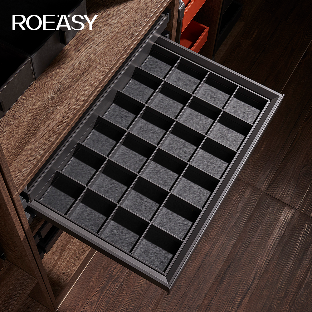 ROEASY R8003D R8003G R8003C Accessoires de penderie Tiroir de rangement pour bijoux Panier décoratif