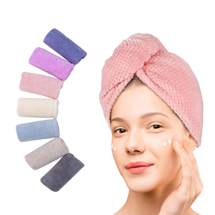 Custom Microfiber Women's Super Absorbent Quick Dry Wrap Hair Towel details